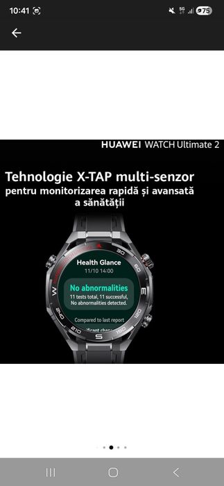 Smartwatch HUAWEI Watch Ultimate 2, Android/iOS, Blue