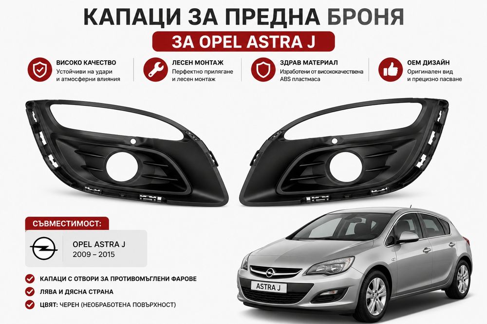 Решетки за предна броня за Opel Astra J 2009-2015 решетка за предна броня за опел астра ж