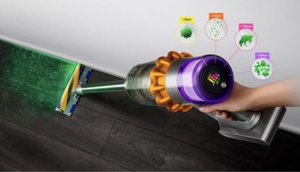 Пылесос Dyson V15 Detect Absolute SV47 серебристый