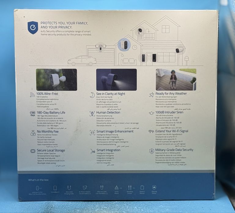 НОВО! Безжична система за видеонаблюдение eufy Cam 2 Pro Security,IP67