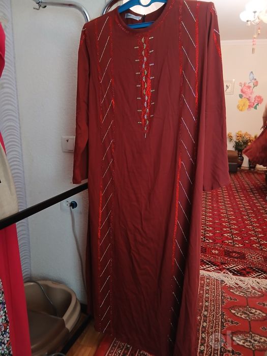 Модная платье туркменское,