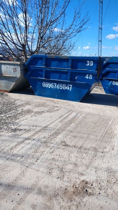 Транспорт на коонтейнери за отпадъци 5,6 и10 кубикови.