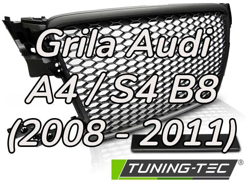 Grila Audi A4 S4 B8 RS Style negru mat NOU