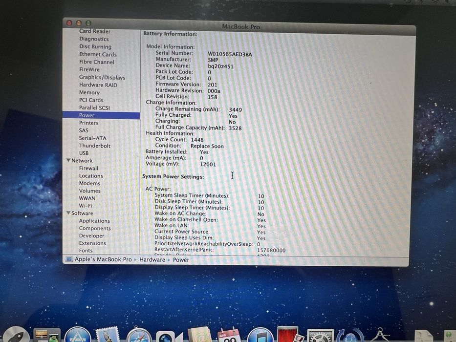 Macbook pro A1278
