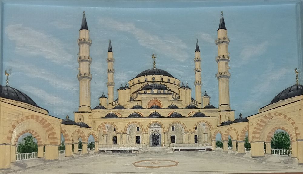 Картина из дерева резная