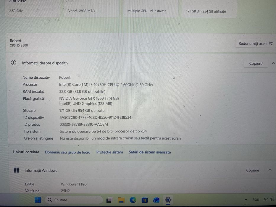 Laptop xps15 ,pentru birou ,etc