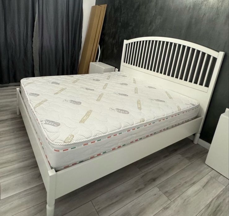 Vand pat ikea (fara saltea) cu somiera inclusa usor de montat