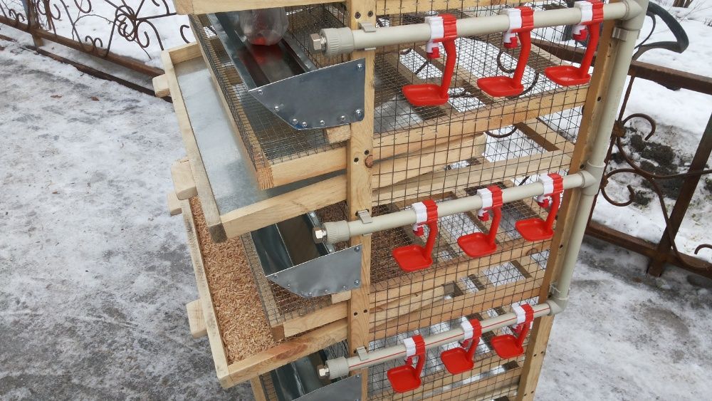 клетка для перепелов на 4 яруса