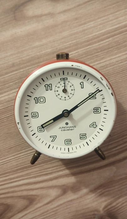 Ceas Deșteptător Mecanic Vintage Junghans Cavalier Functional, Incompl
