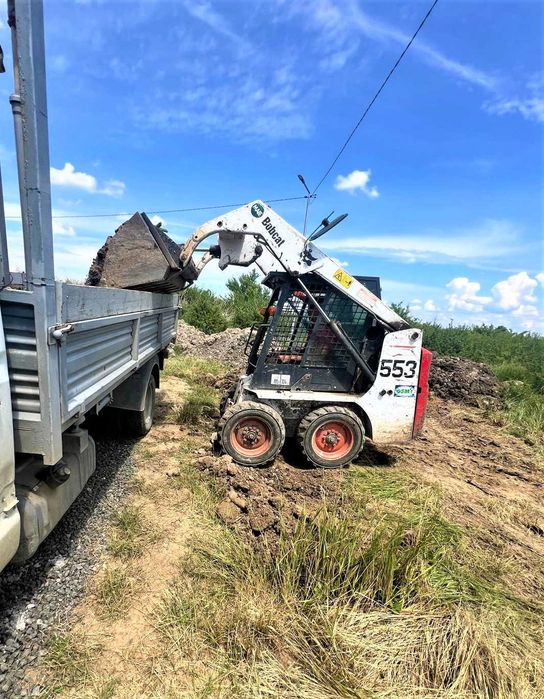 Servici:Sapaturi piscina,fundatii,fosa,santuri,bobcat,miniexcavator,