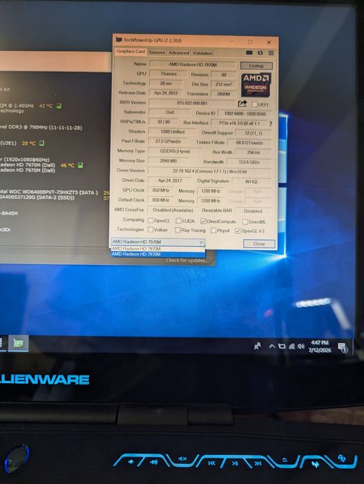 Alienware m18x r2 i7 3630qm la preț de piese