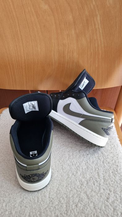 The Nike Air Jordan 1 Low 'Black Toe Medium Olive'