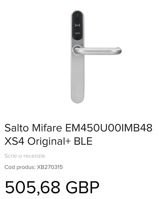 Salto Mifare EM450U00IMB48 XS4 Original+ BLE