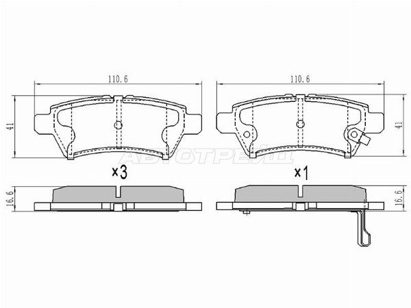 Колодки тормозные Nissan Pathfinder