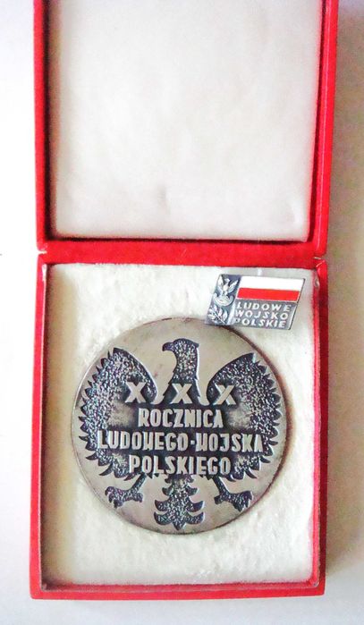 Плакет+значка-"30 години Народна армия на Полша"