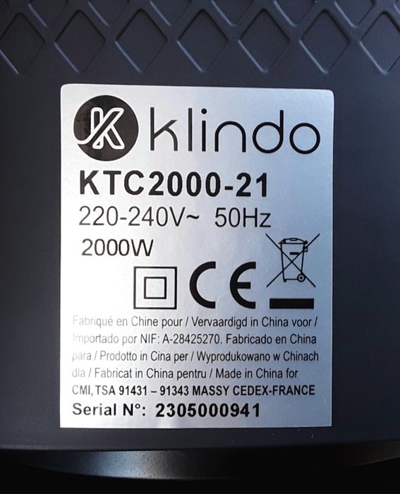 Aeroterma KLINDO turn ceramica 2000 W NOUĂ - 180 Lei