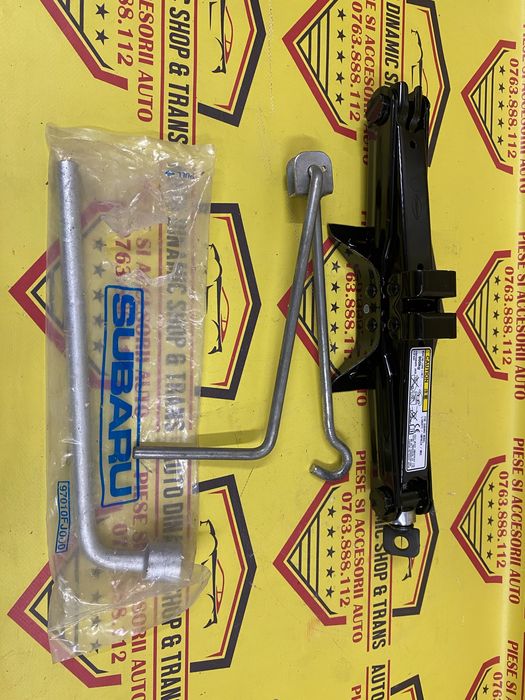 Cric auto OEM Subaru Liberty Impreza WRX cu cheie roată manivelă 900kg
