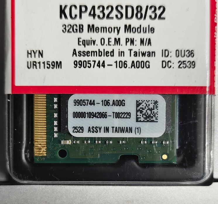 Memorie Laptop DDR4 Kingston 2 x 32Gb 3200 CL22 Dual Channel Noua 64Gb