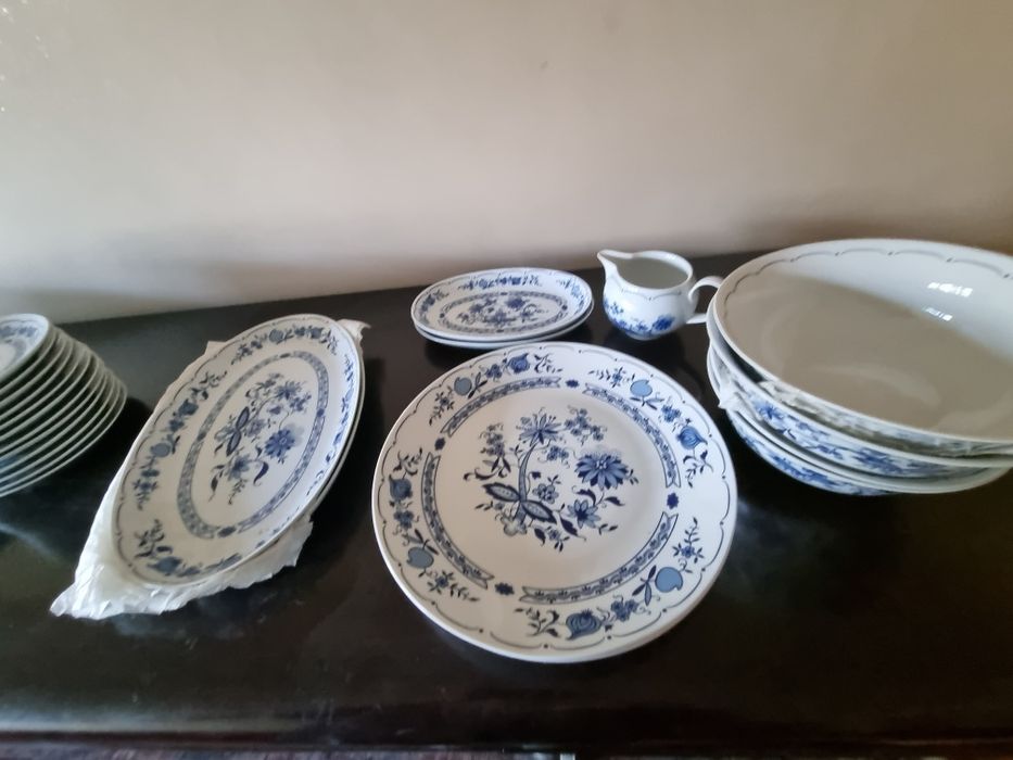 Serviciu masa portelan,Echt Kobalt original 12 persoane