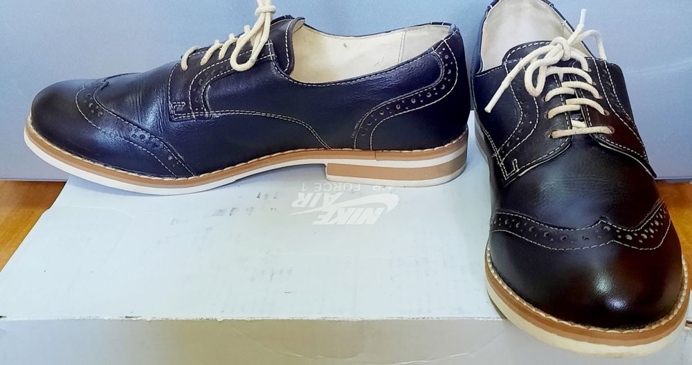 Туфли ботинки, Unichel, кожаные, размер 36-37