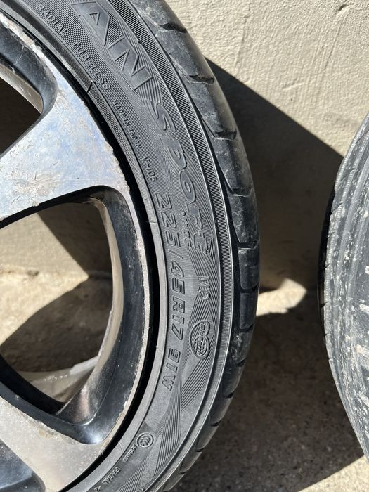 Set 4 jante Jaguar cu anvelope de vara