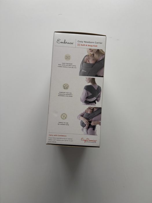 Хибритна ергономична раница за най-малките ERGOBABY EMBRACE ГРАФИТ