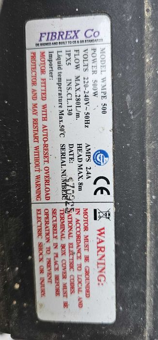 Motor pentru cada cu hidromasaj + dispozitivele de comanda