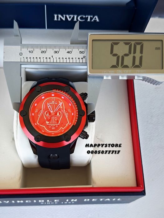 INVICTA Star Wars Darth Vader Limited edition 52 mm, Инвикта нов мъжки часовник