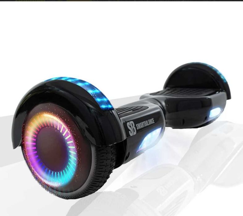 Hoverboard 6.5 inch Regular Black PRO, Autonomie Extinsa