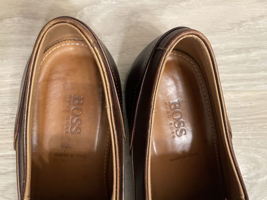 Pantofi Hugo Boss, integral piele
