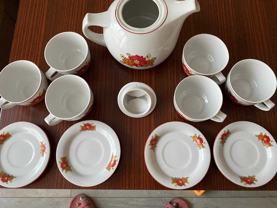 Сервиз за чай / кафе, завод „Дянко Стефанов“, гр. Разград