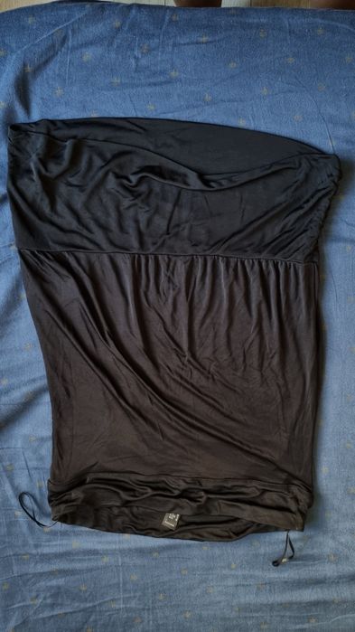 Top negru Mango fara bretele
