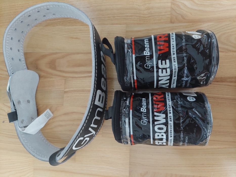 Exhipament fitness aproape nou- genunchiere, cotiere, curea lombara