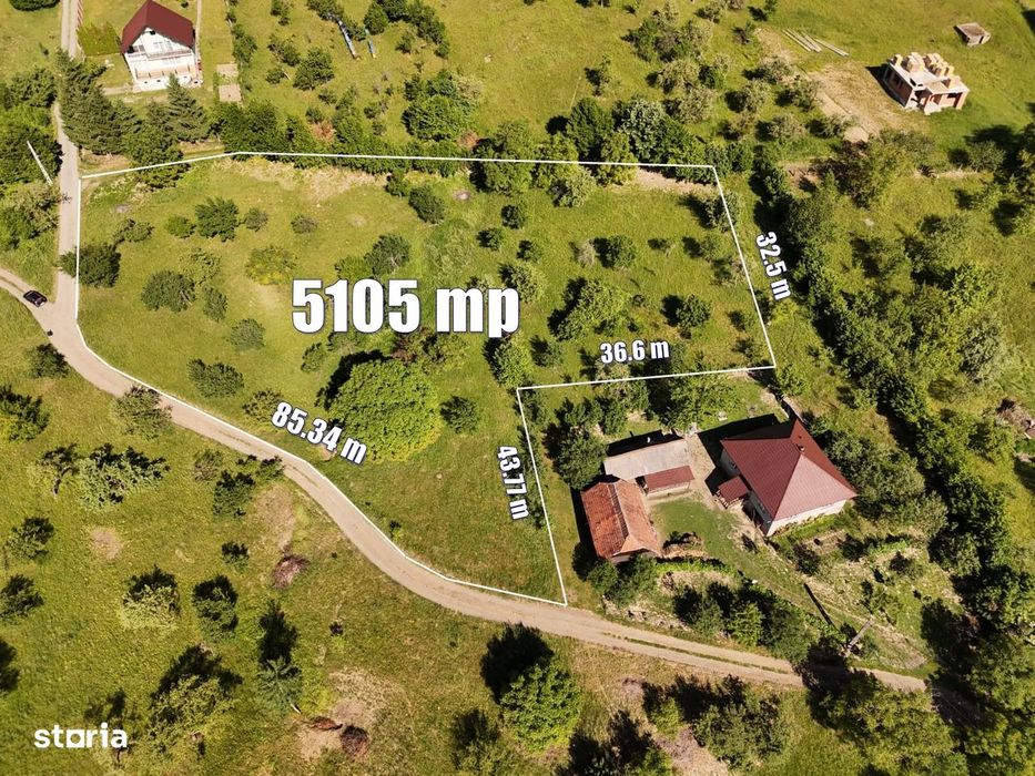 Teren intravilan 5.105 mp, Baia Sprie, la intrare pe Valea Chiuzbăii
