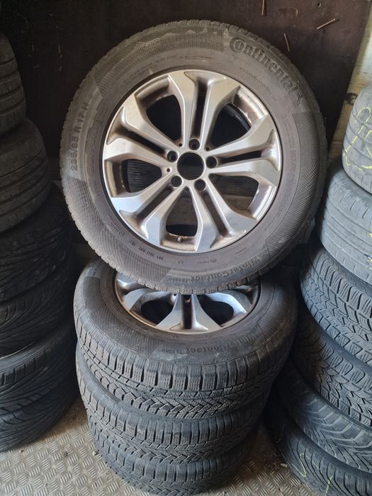 Set Glc complet Jante Aliaj 17Mercedes OEM Cu Anvelope Iarna 235 65 17