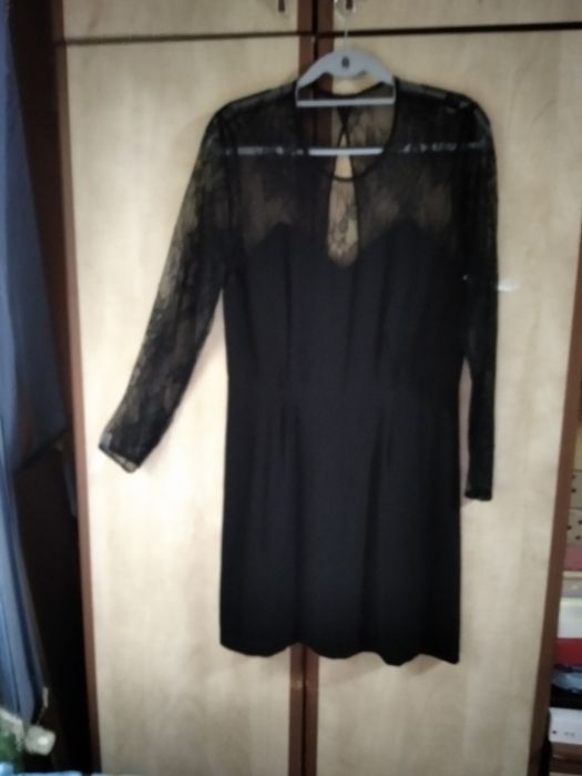 Rochie de ocazie  ,44 -46 , Mascara , neagră