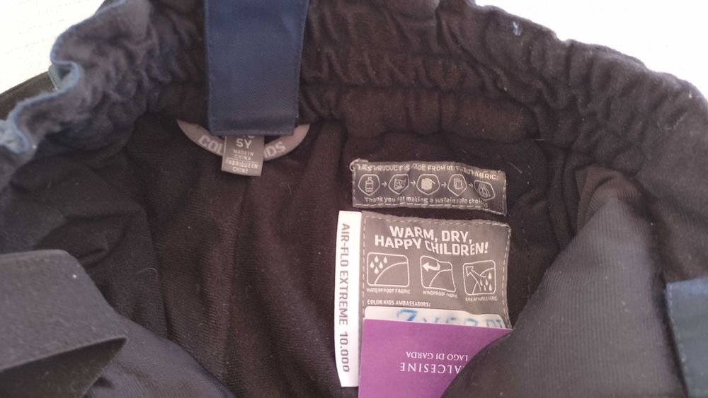 Ски екип, ски панталон и ски яке за дете, размер 110, 4-5 години.