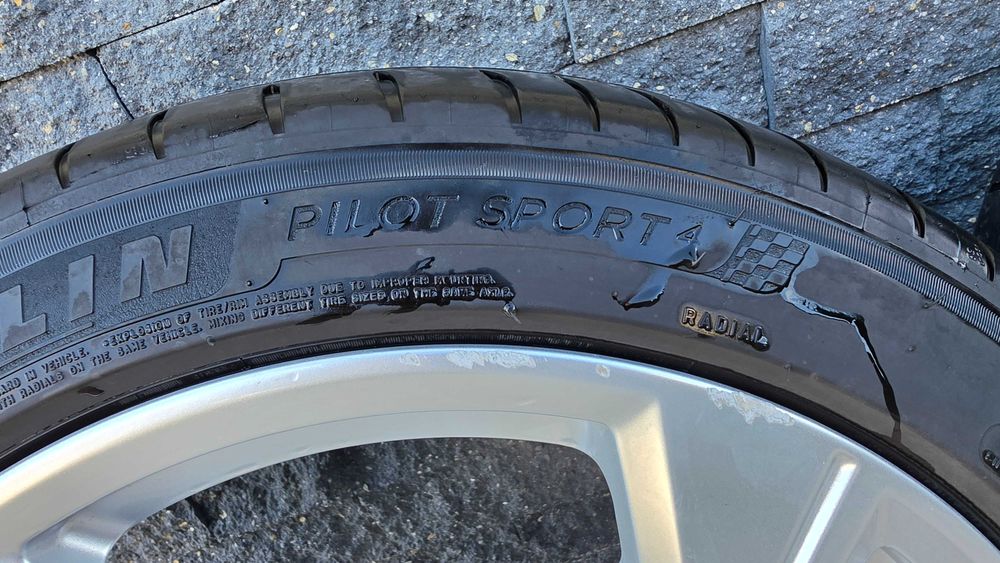 Set 4 jante originale Audi A6 C8 R19 + anvelope Michelin Pilot Sport 4