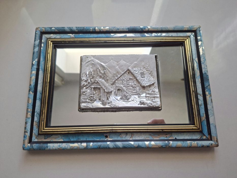 Tablou argintat pe oglinda