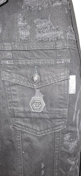 Philipp plein дънкови яке размер L чисто ново не използвано
