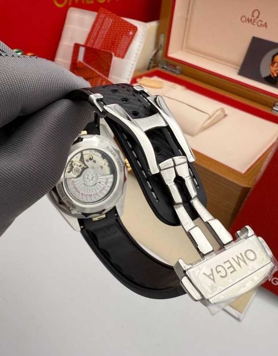 omega seamaster aquaterra сребърно-златно