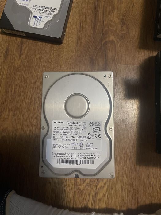 Lot piese PC vintage HDD IDE RAM IBM Seagate Hitachi