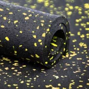 Гумена настилка EPDM ролка 12 кв.м. | 8 мм , Фитнес Настилки Yellow
