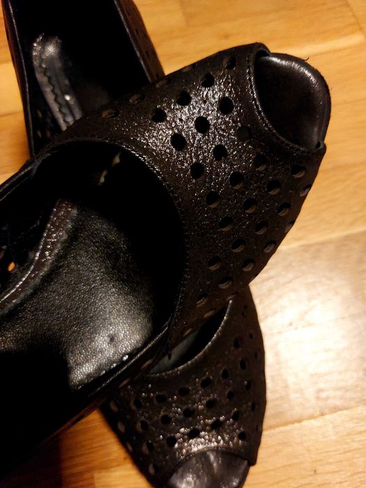 Черни летни елегантни обувки