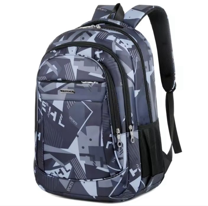 Ученическа раница в син и сив цвят