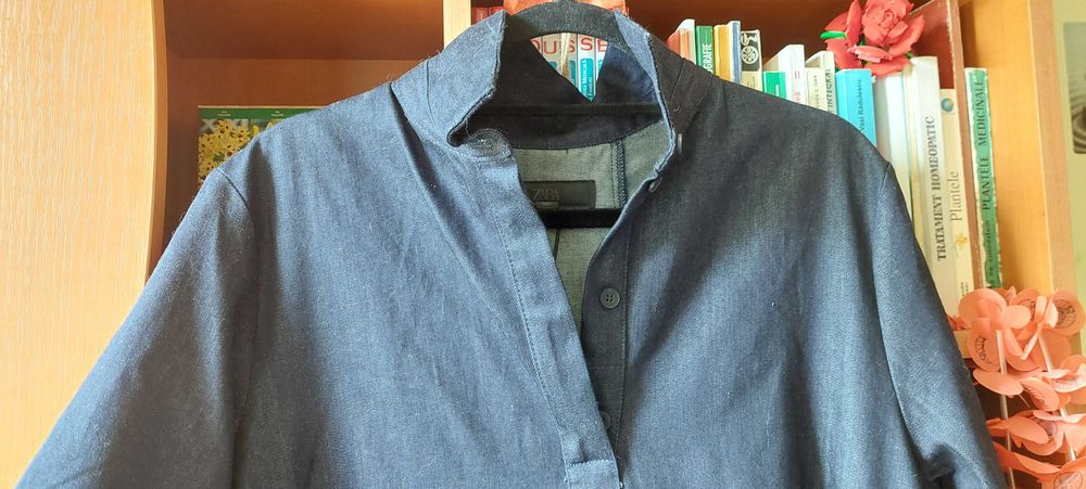 Rochie Tunică Zara Denim Chic - Nouă, Mărimea L