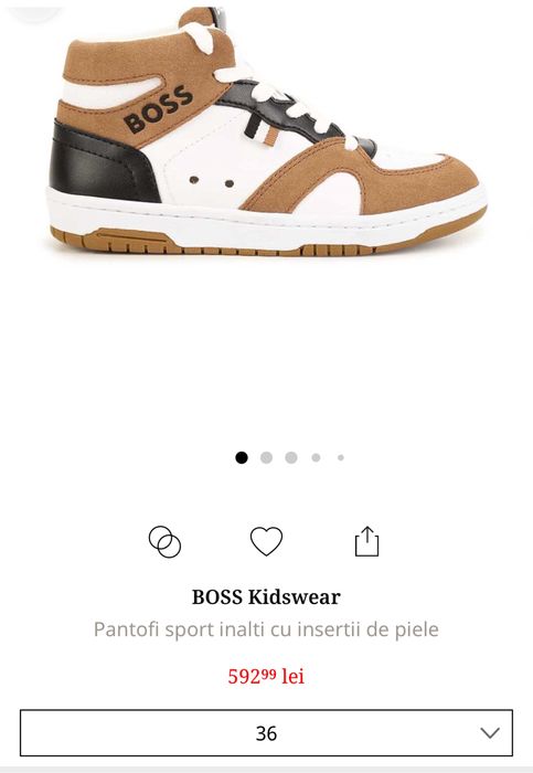 Pantofi sport inalti cu insertii de piele