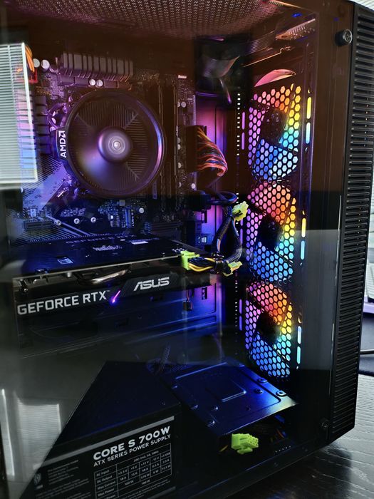 Продавам: Gaming PC RTX 3050 + Ryzen 5 5500 + Acer KG242Y 180Hz
