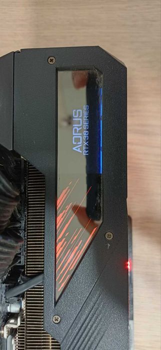 Gigabyte AORUS RTX 3080 Master 10GB - Перфектна, с LCD дисплей