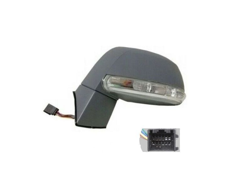 Oglinda exterioara Chevrolet Captiva (Klac), 07.2011-, Stanga, reglare electrica; grunduita; incalzita; geam convex; cromat; 6 pini; cu semnalizare